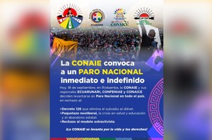 CONAIE convoca a levante nacional