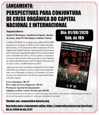 Lançamento do livro Perspectivas para Conjuntura de Crise Orgânica do Capital