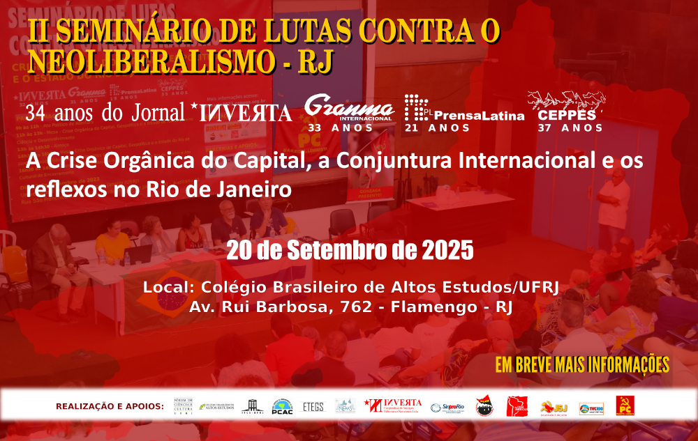 Banner Seminarios Estaduais de Lutas Contra o Neoliberalismo - 2025